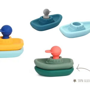 Bâteaux empilables et son capitaine