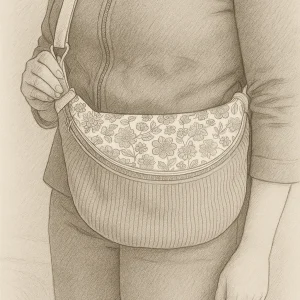 Sac banane à langer personnalisable