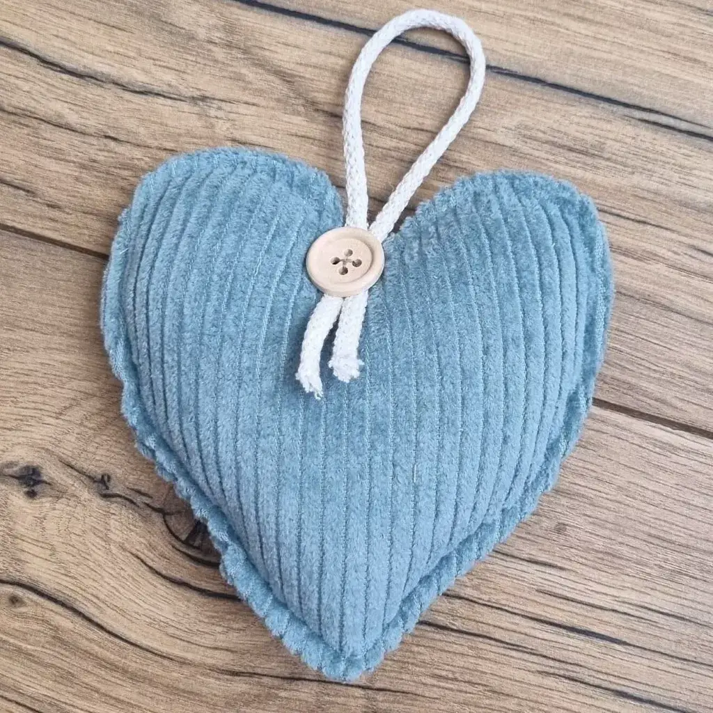 Cœur en tissu à suspendre personnalisé – Image 5