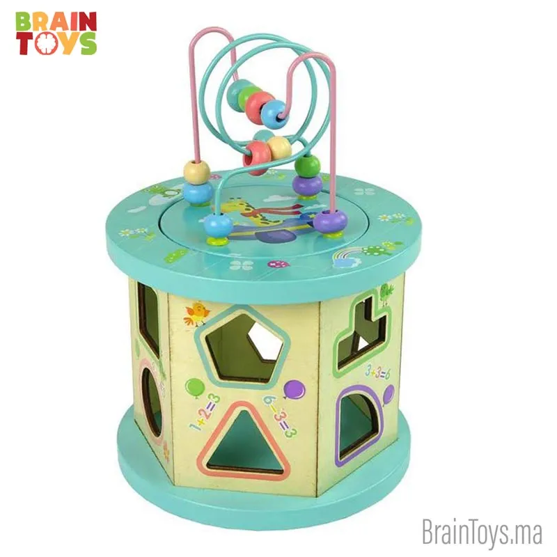 Cube d’Activité pour Les Enfants en Bois – Image 3