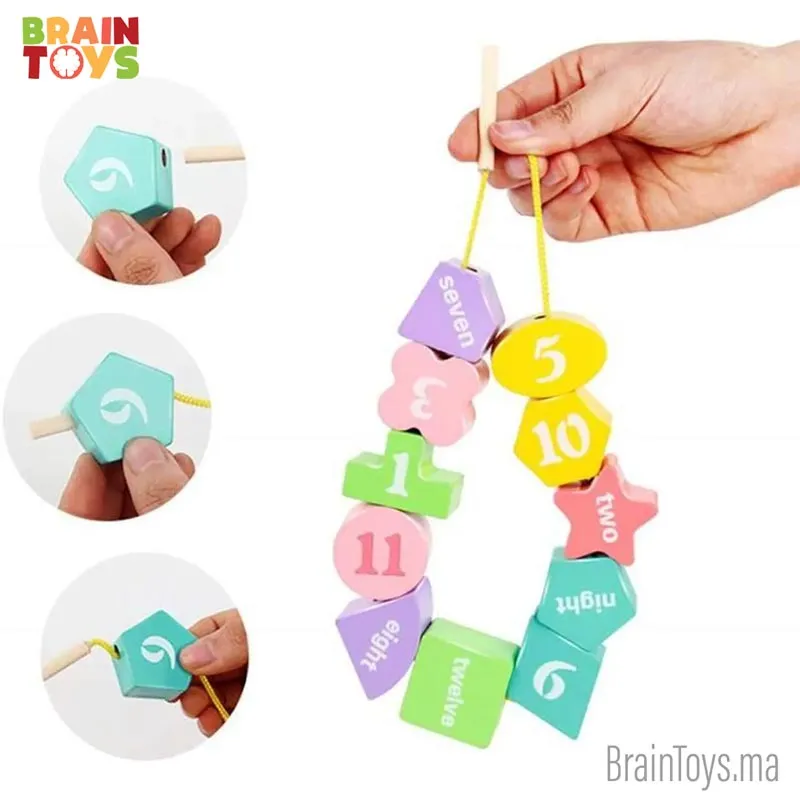 Cube d’Activité pour Les Enfants en Bois – Image 2