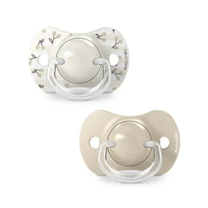 ° LOT DE 2 SUCETTES SYMETRIQUES SXPRO 0/6M BIRDIES BEIGE °