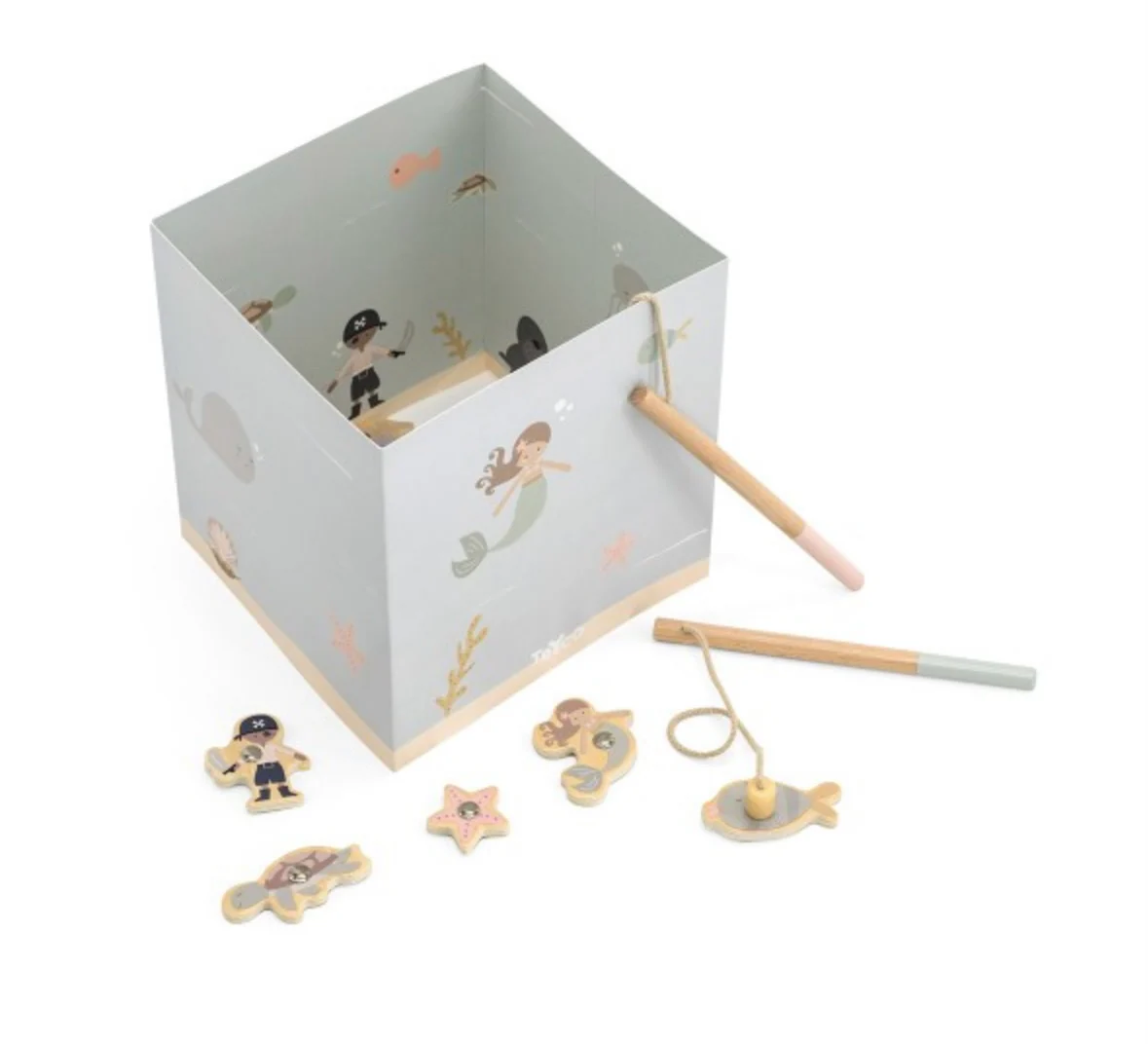 Jeu de pĂȘche en bois