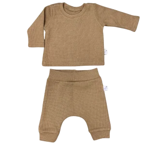 Tee-shirt manche longue + pantalon cacao