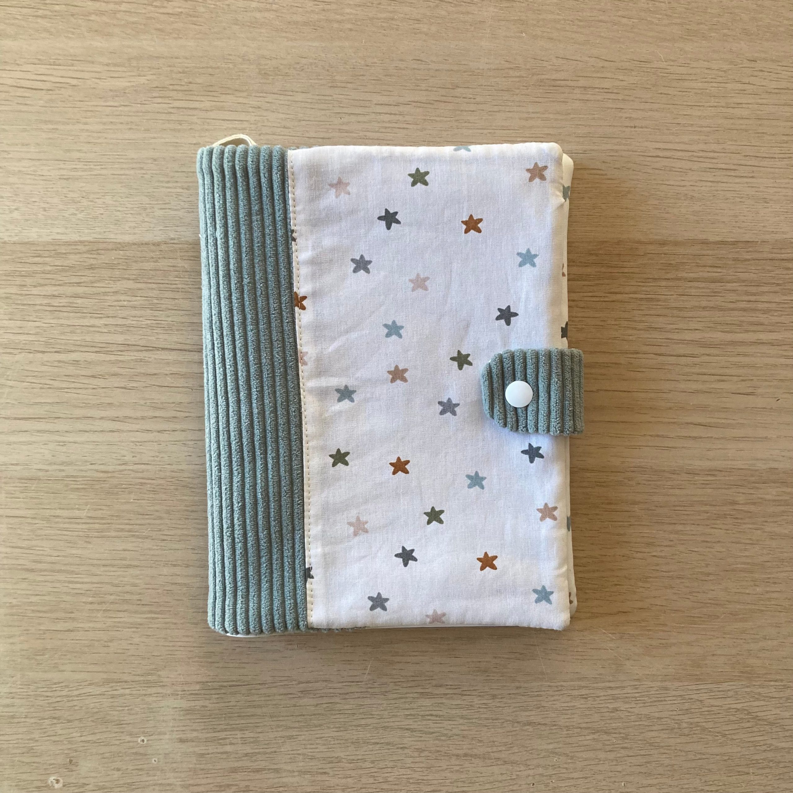 KIT Protège carnet de santé Tibobo Étoiles / Bleu