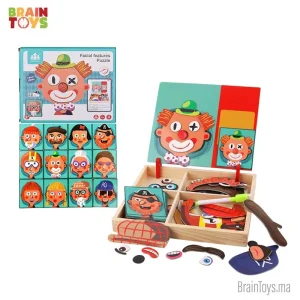 Facial features puzzle