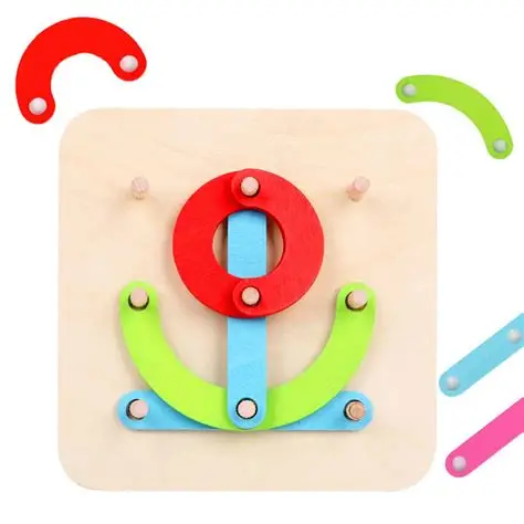 Géoboard Montessori 2 en 1 : chiffres et lettres Clous et Élastiques avec cartes modèle. – Image 4