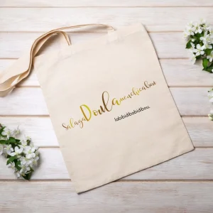 Grand Tote bag en coton bio – Mon sac de Doula