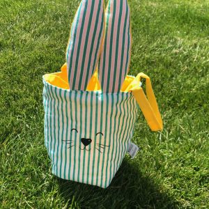 Panier de Pâques – « Rayures vertes »