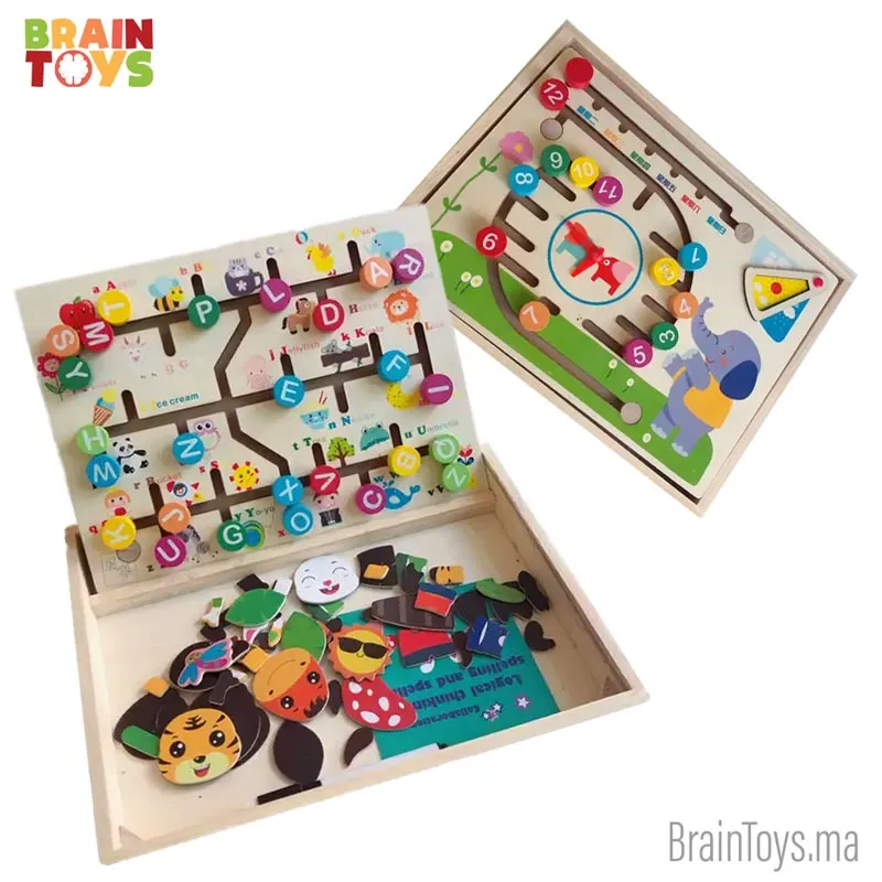 Jouet labyrinthe et horloge colorée – Image 2