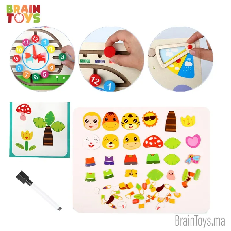 Jouet labyrinthe et horloge colorée – Image 4