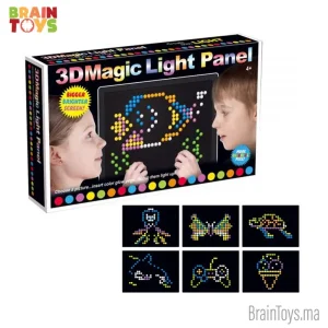 Panneau de lumière magique 3D amusant