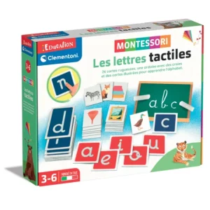 les lettres rugueuses -tactiles  – Clementoni