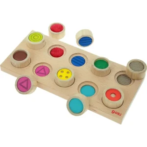 Mémo tactile Montessori – Plateau sensoriel des textures