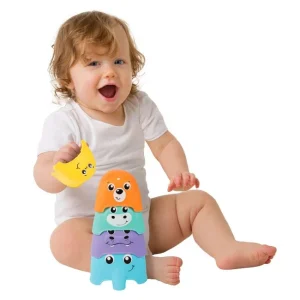 Tour des tasses à empiler pour bébé – Montessori