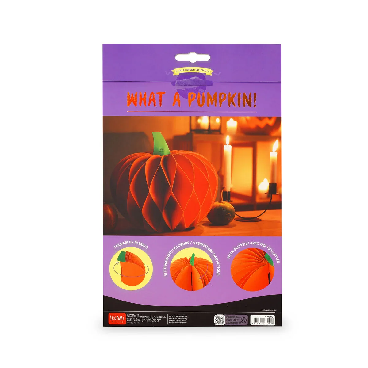 Citrouille Pliable en Papier - What a Pumpkin! HALLOWEEN