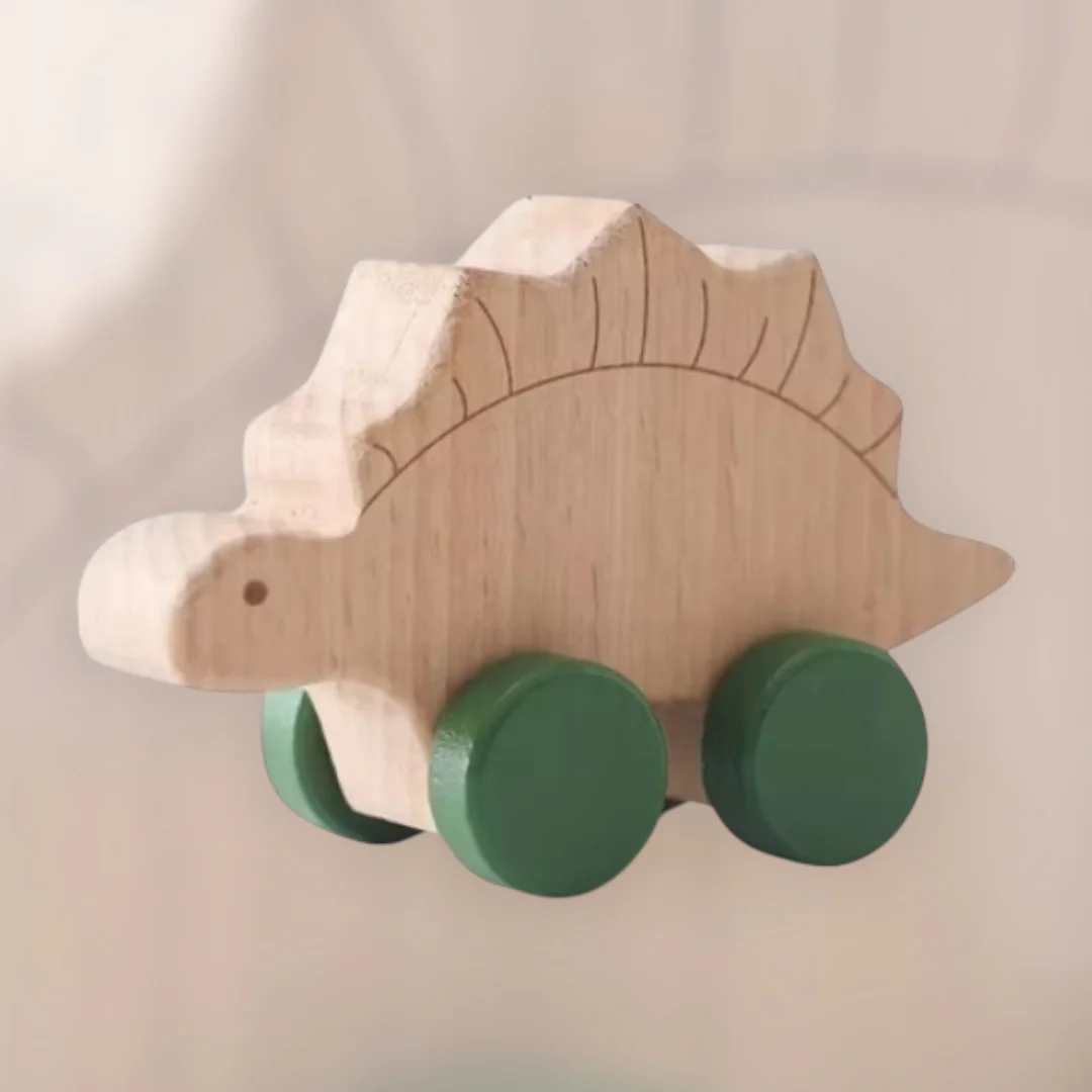 Dinosaures d'éveil en bois – Image 2