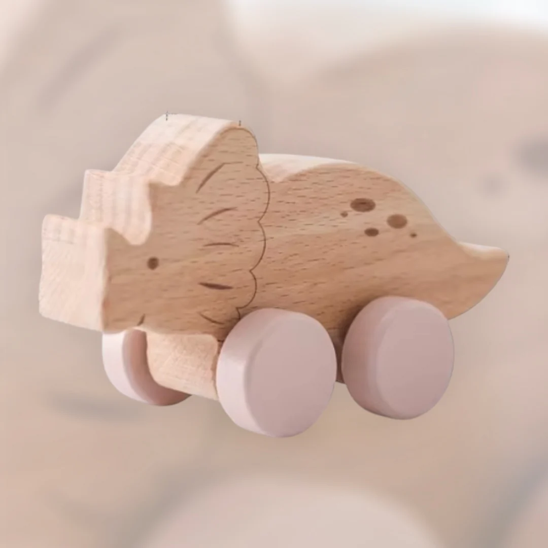 Dinosaures d'éveil en bois – Image 5