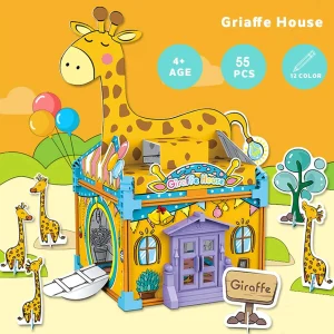 Puzzle 3D Giraffe House