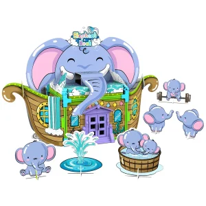 Puzzle 3D Elephant Boat