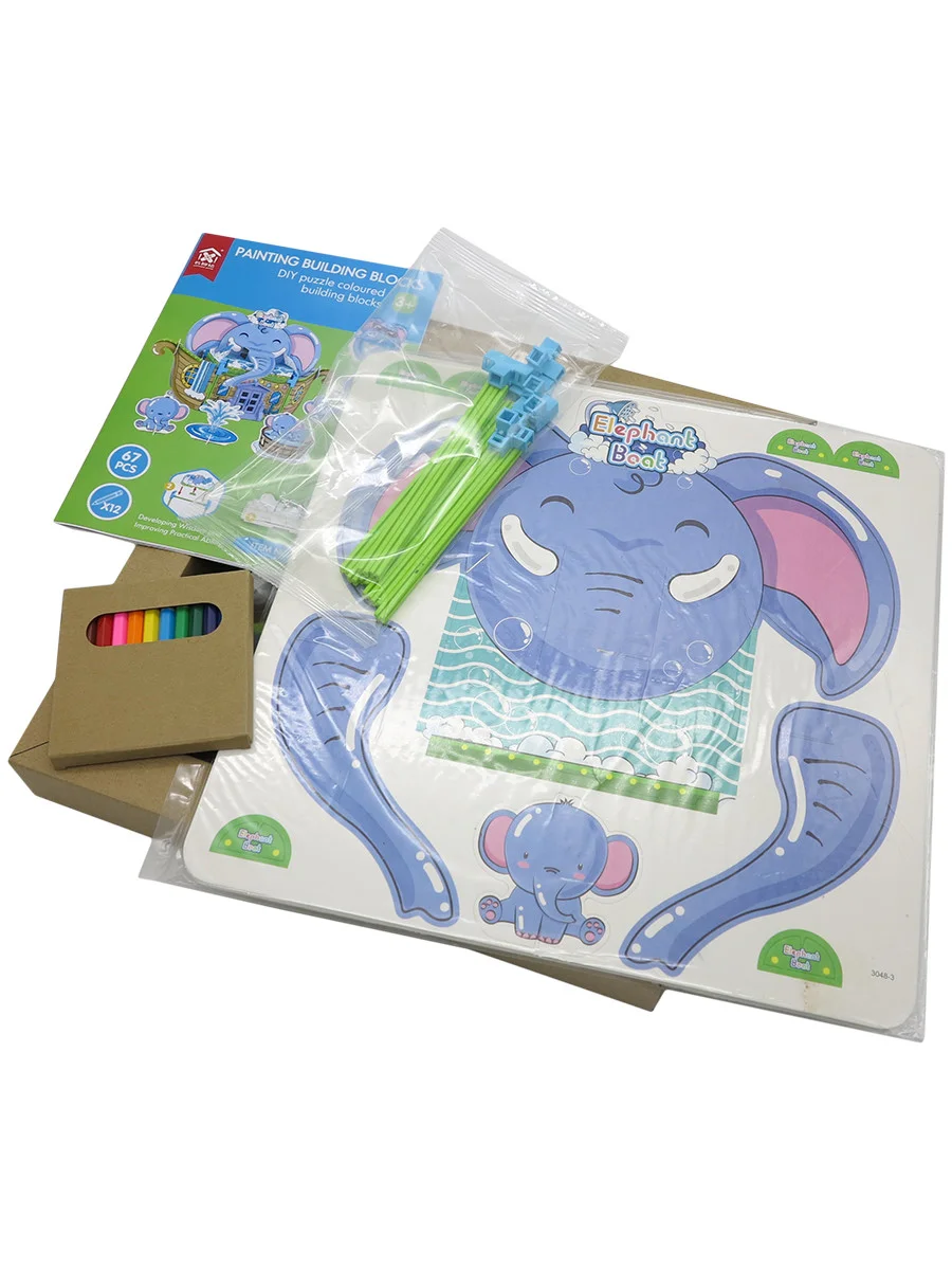 Puzzle 3D Elephant Boat – Image 3