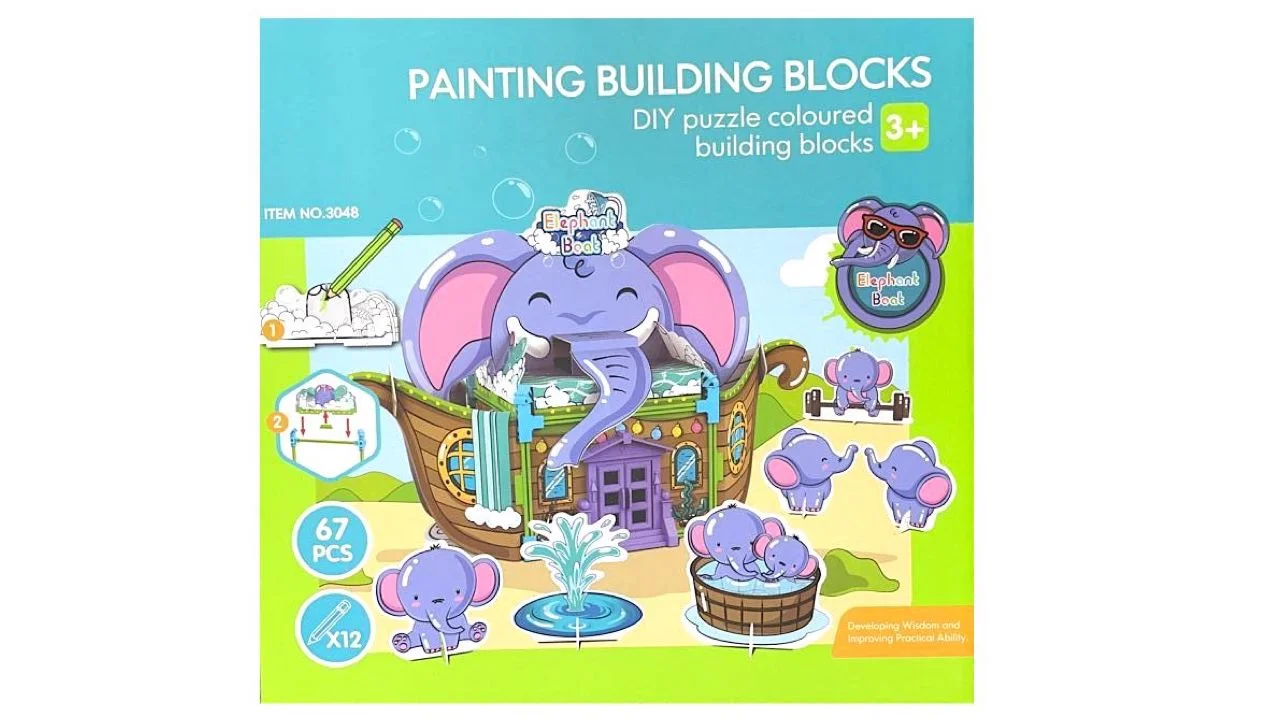 Puzzle 3D Elephant Boat – Image 2