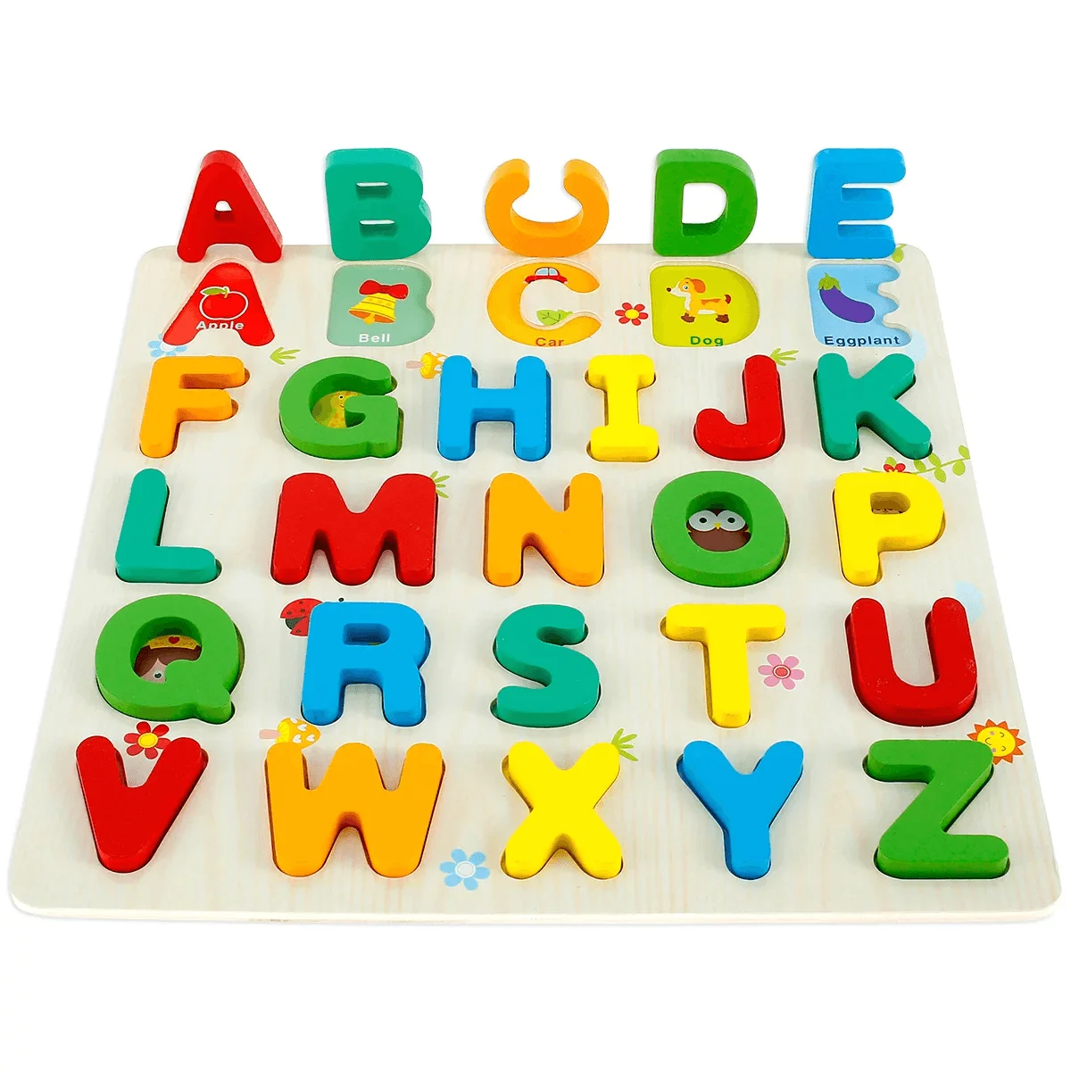 Puzzle alphabet Majuscule multicolore