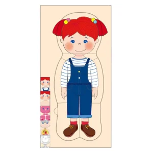Puzzle découverte du corps humain en bois – fille