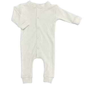 Pyjama pointelle beige naturel