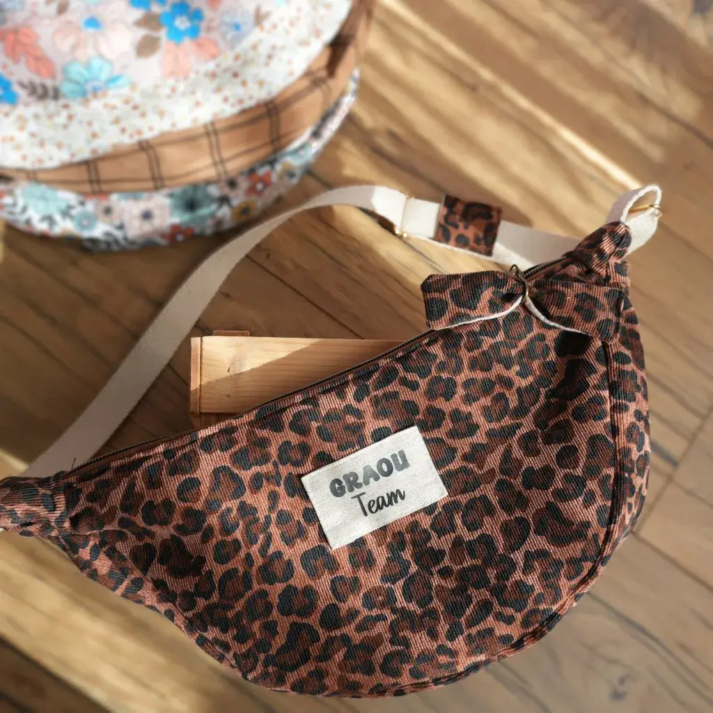 Sac banane demi-lune à motif personnalisé