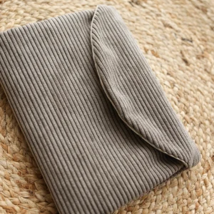 Protège carnet de santé velour marron glacé