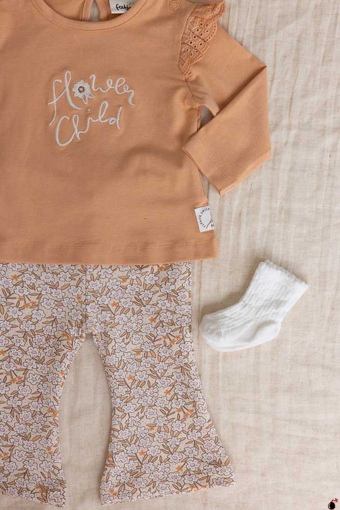 T shirt Flower Abricot – Image 4