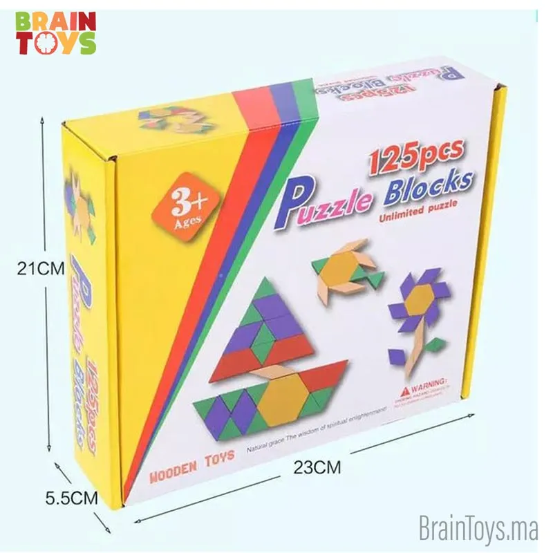 Tangram Puzzle 125 Pcs – Image 2