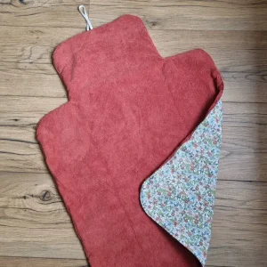Tapis à langer nomade imperméable en éponge de bambou et coton imprimé à motif