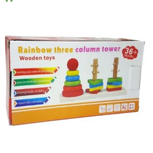 Tour géométrique Montessori à trois colonnes