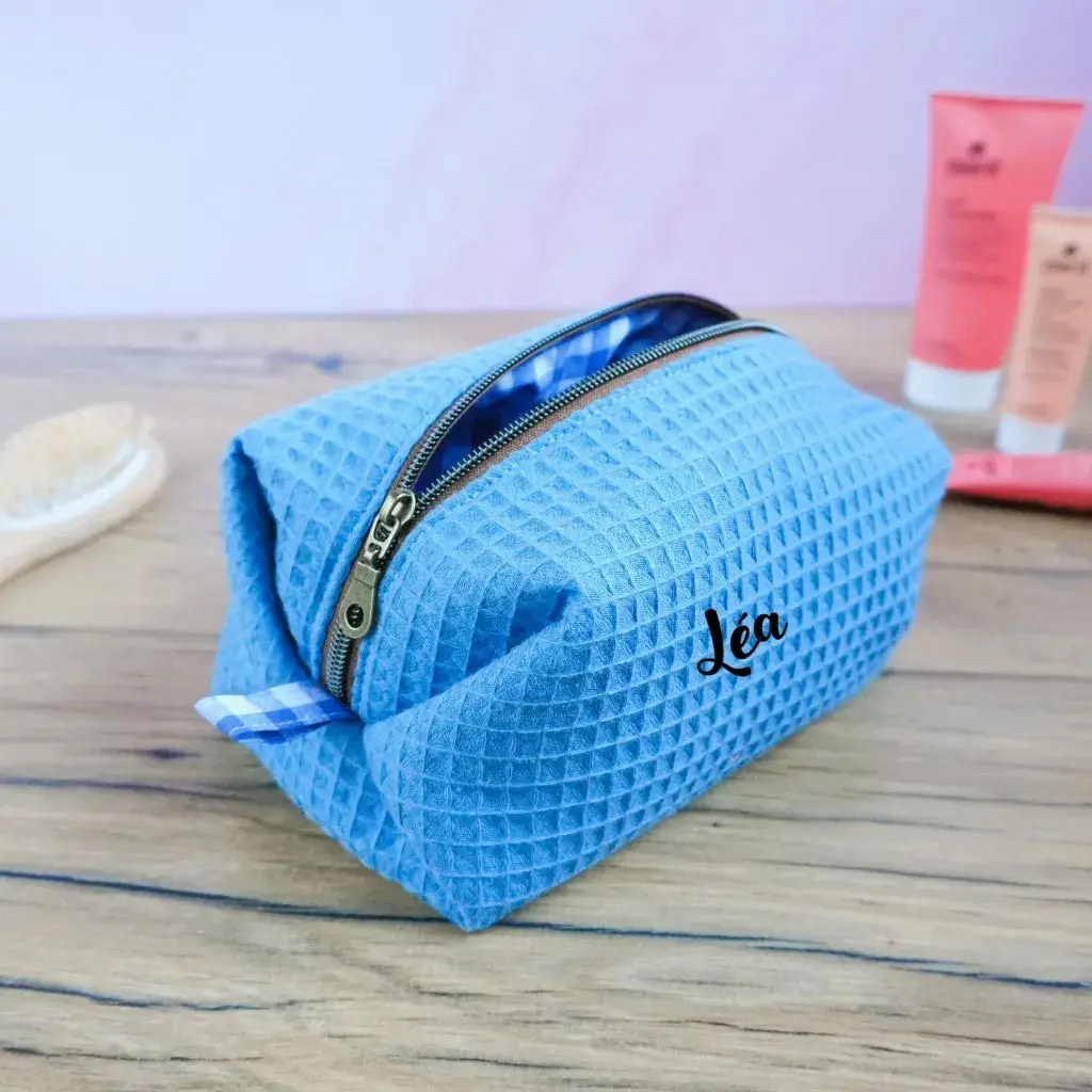 Kit couture : Trousse carrée en nid d'abeille – Image 2