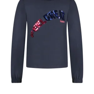 Sweat avec ourlet - feel great - marine - Automnehiver 22