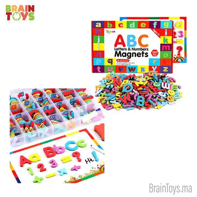 Box 253 lettres et chiffres magnétiques