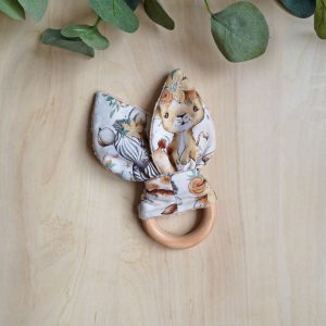 Anneau de dentition •Bébé Animaux Fleurs•