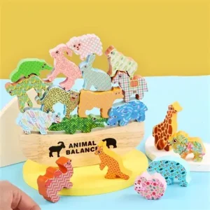 Balancier d’équilibre animaux en bois