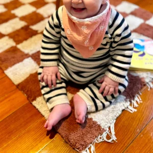 Bavoir "Douce prairie" -  Collection Arlo