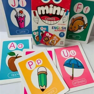 Jeu des Cartes Apprentissage Alphabet en Anglais English letters – Grand format
