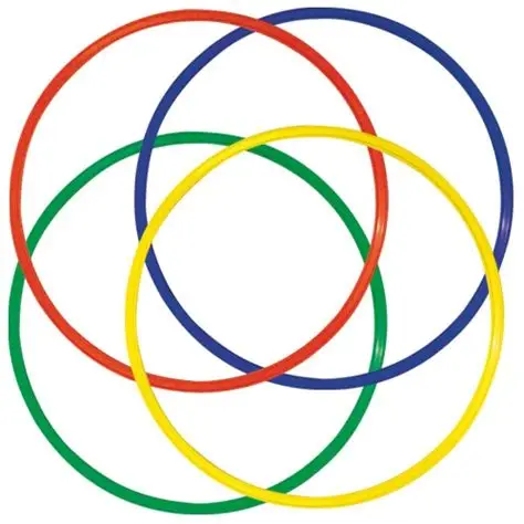 Lot de 4 cerceaux plats – 70cm – Image 2