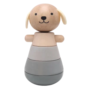 Chien empilable gris