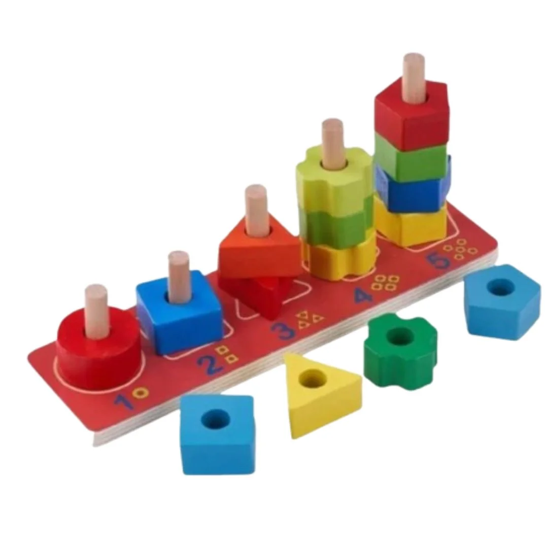 Chiffres 1-5 – formes à empiler – Image 2