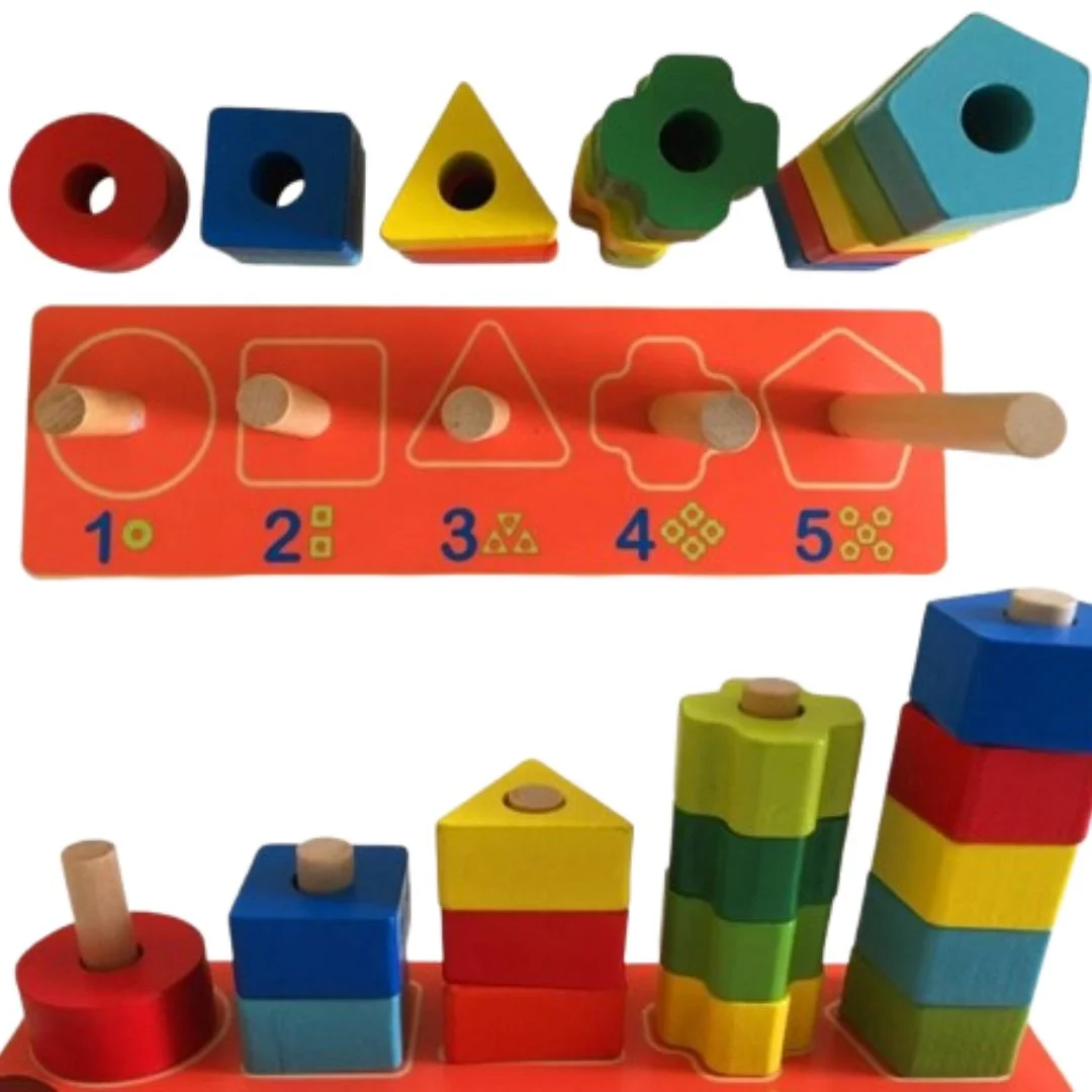 Chiffres 1-5 – formes à empiler – Image 3