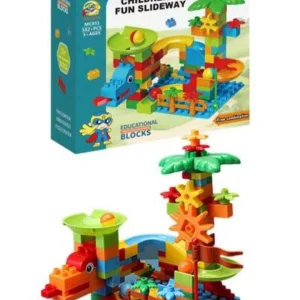 Toboggan et circuit à billes mural- 102 pièces