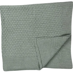 Couverture coton vert d'eau