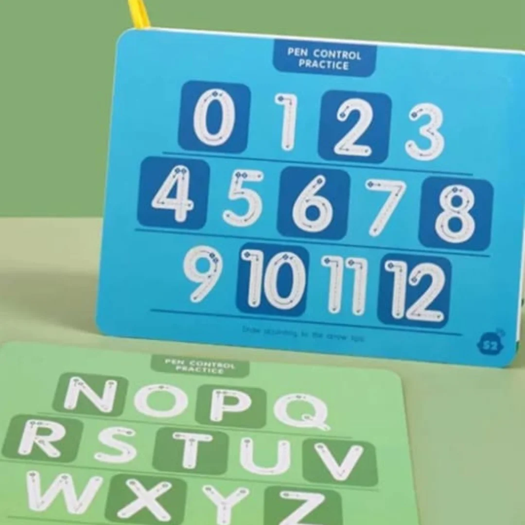 Jeu Creative – Cartes d’écriture éducatives pour enfants- Lettres – Chiffres – Réutilisables – Image 2