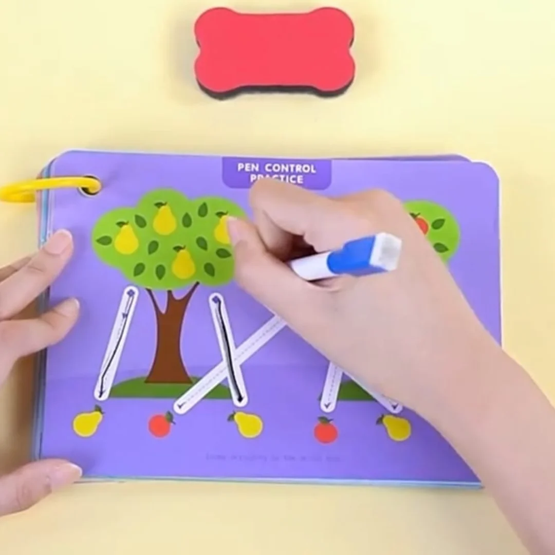 Jeu Creative – Cartes d’écriture éducatives pour enfants- Lettres – Chiffres – Réutilisables – Image 6